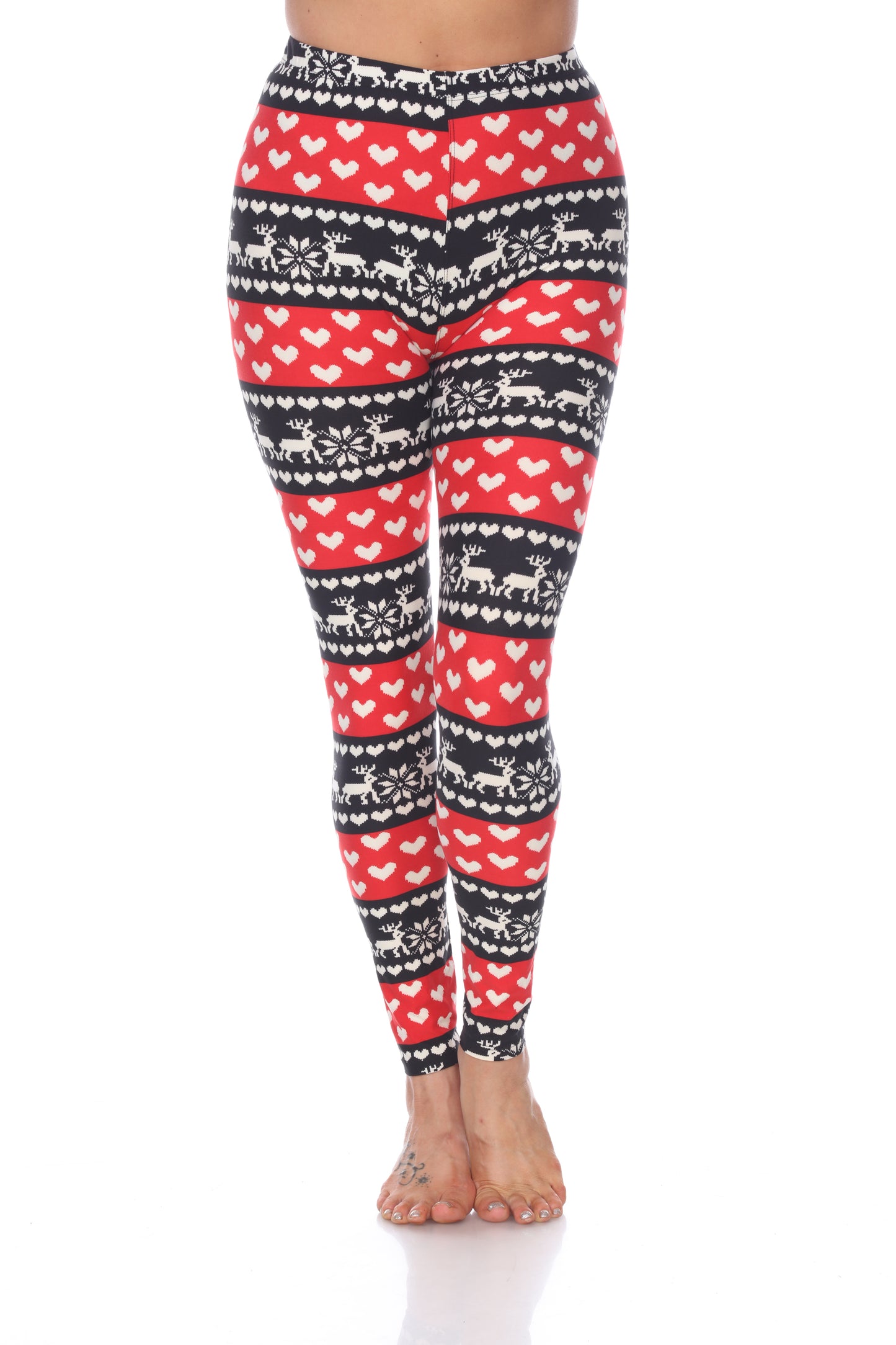 White Mark Women's Printed Leggings