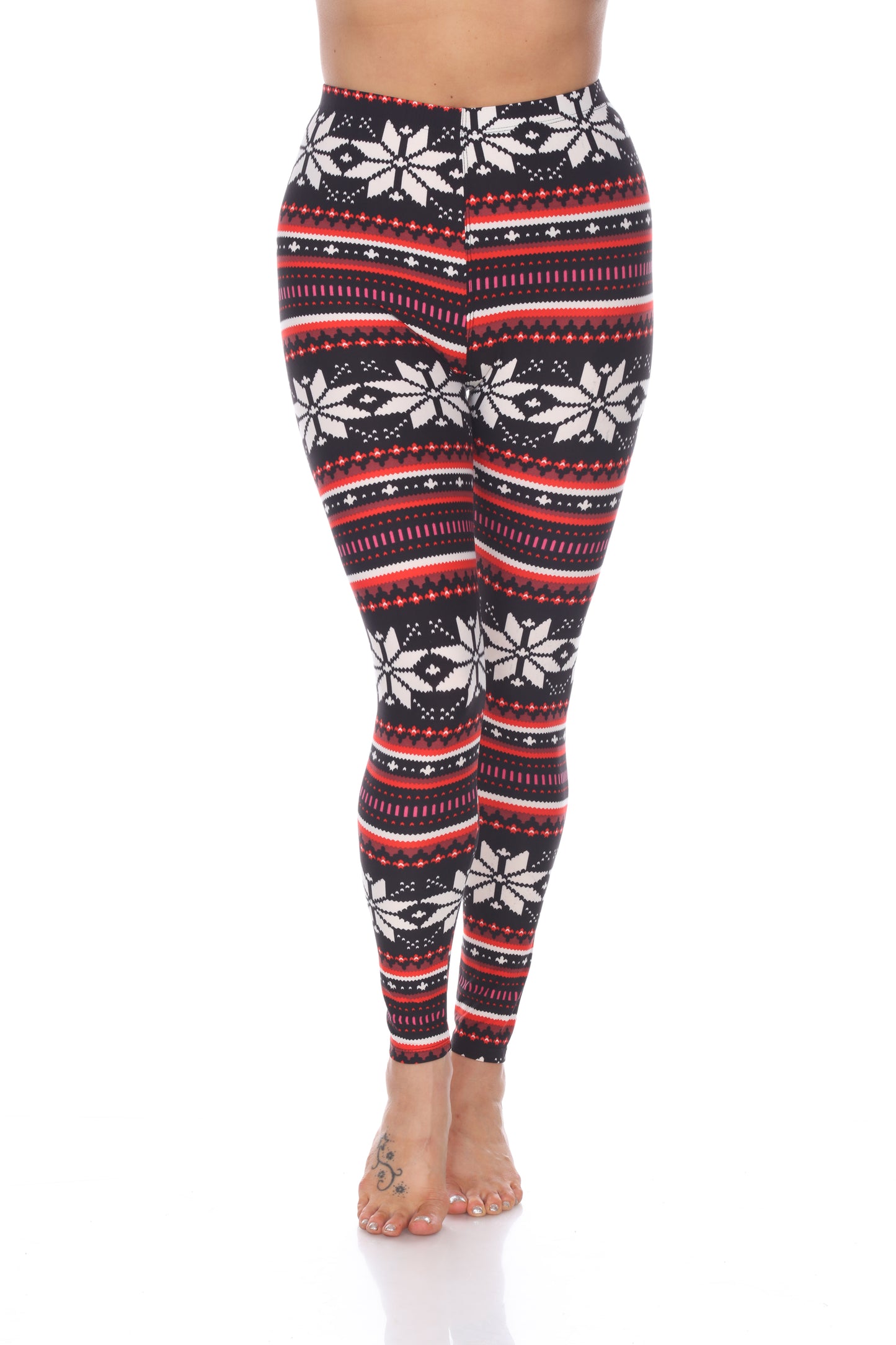 White Mark Women's Printed Leggings