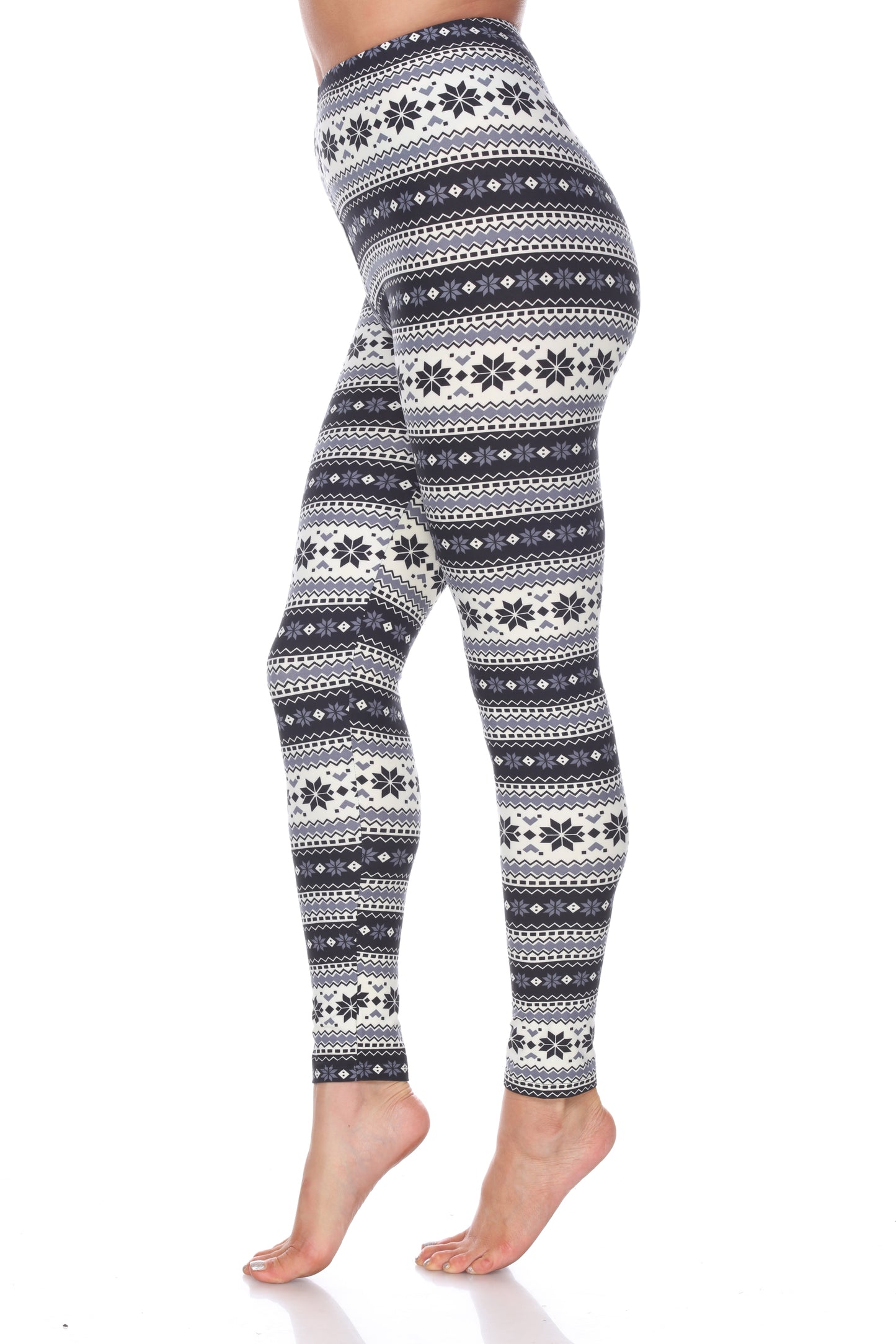 White Mark Women's Printed Leggings