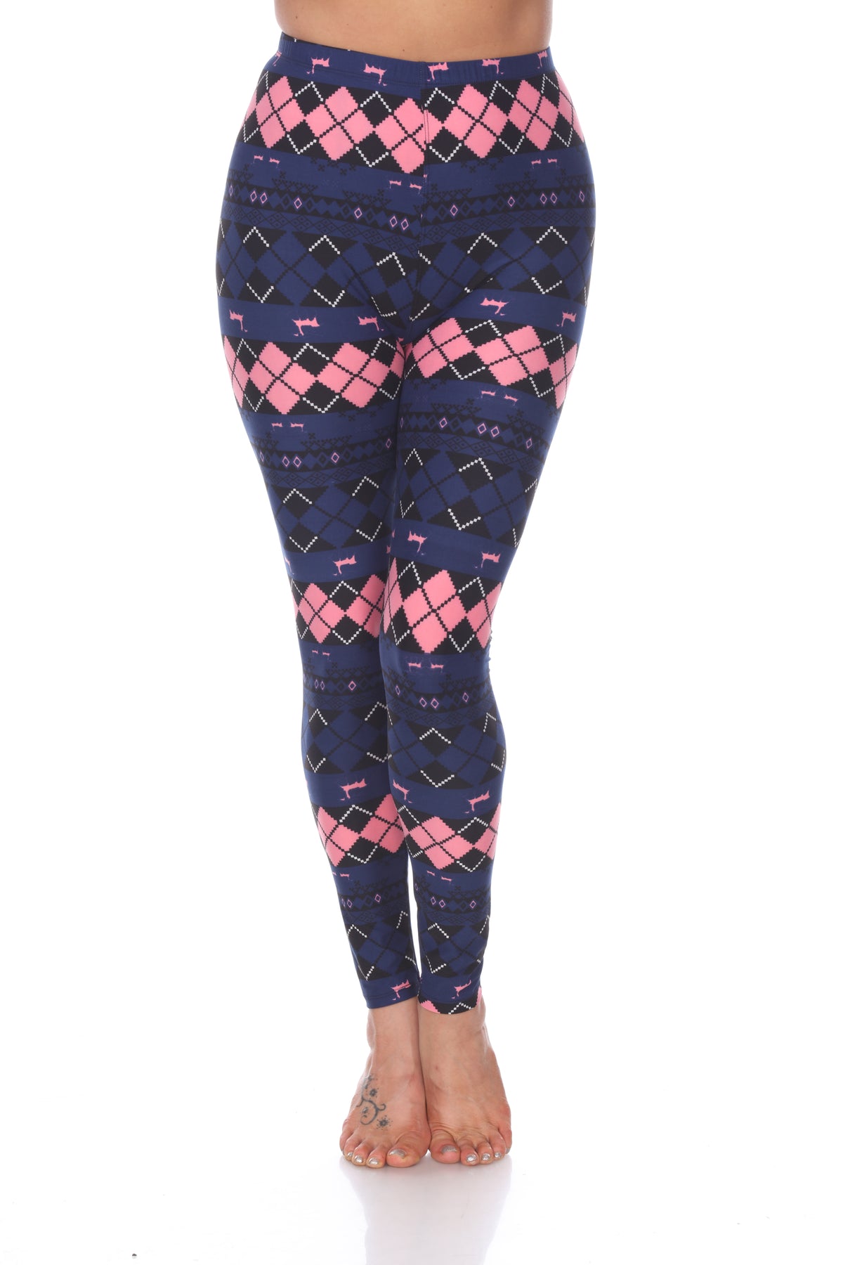 White Mark Women's Printed Leggings