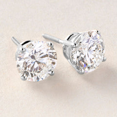 Peace Jewelers 14K Gold Lab-Grown Diamond Stud Earrings