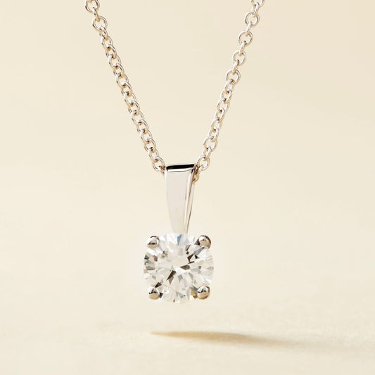 Peace Jewelers 14K Gold Lab-Grown Diamond Solitaire Pendant