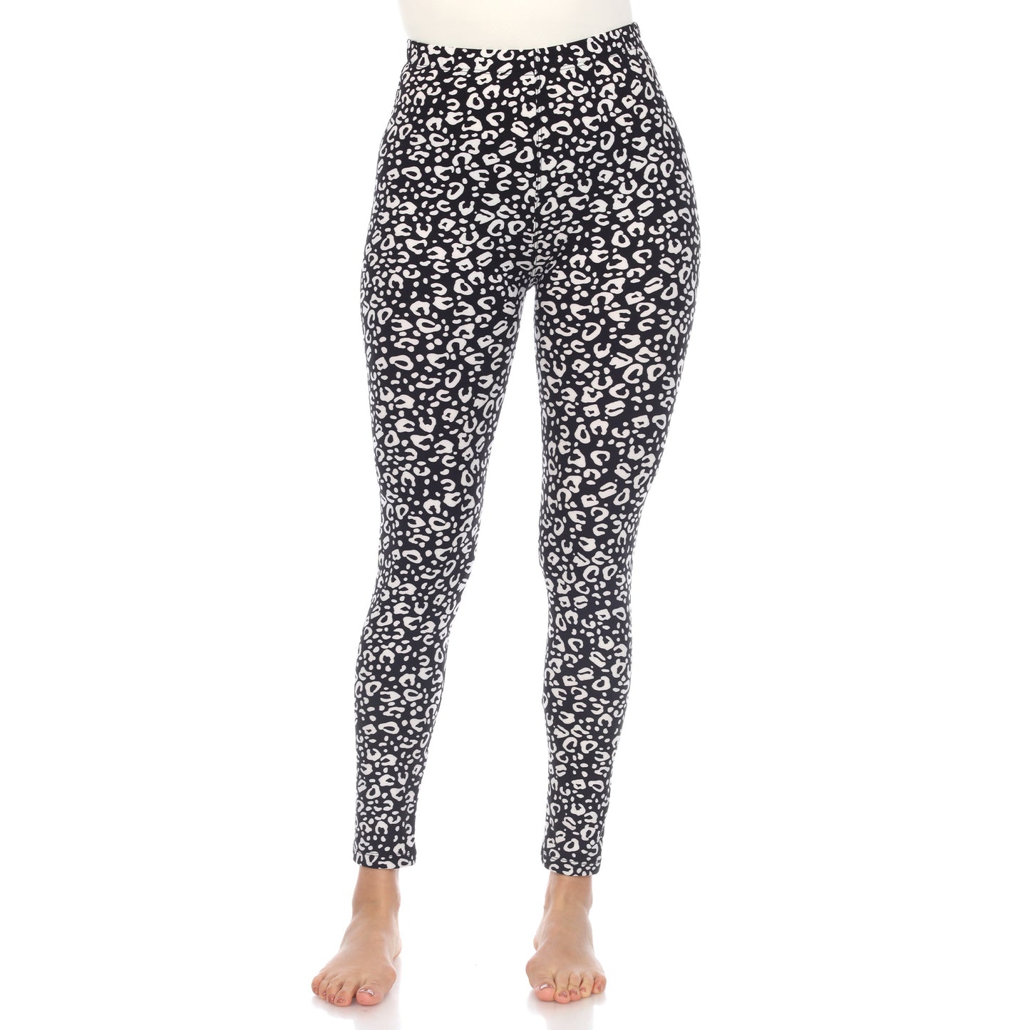 White Mark Women's Cheetah Printed Leggings