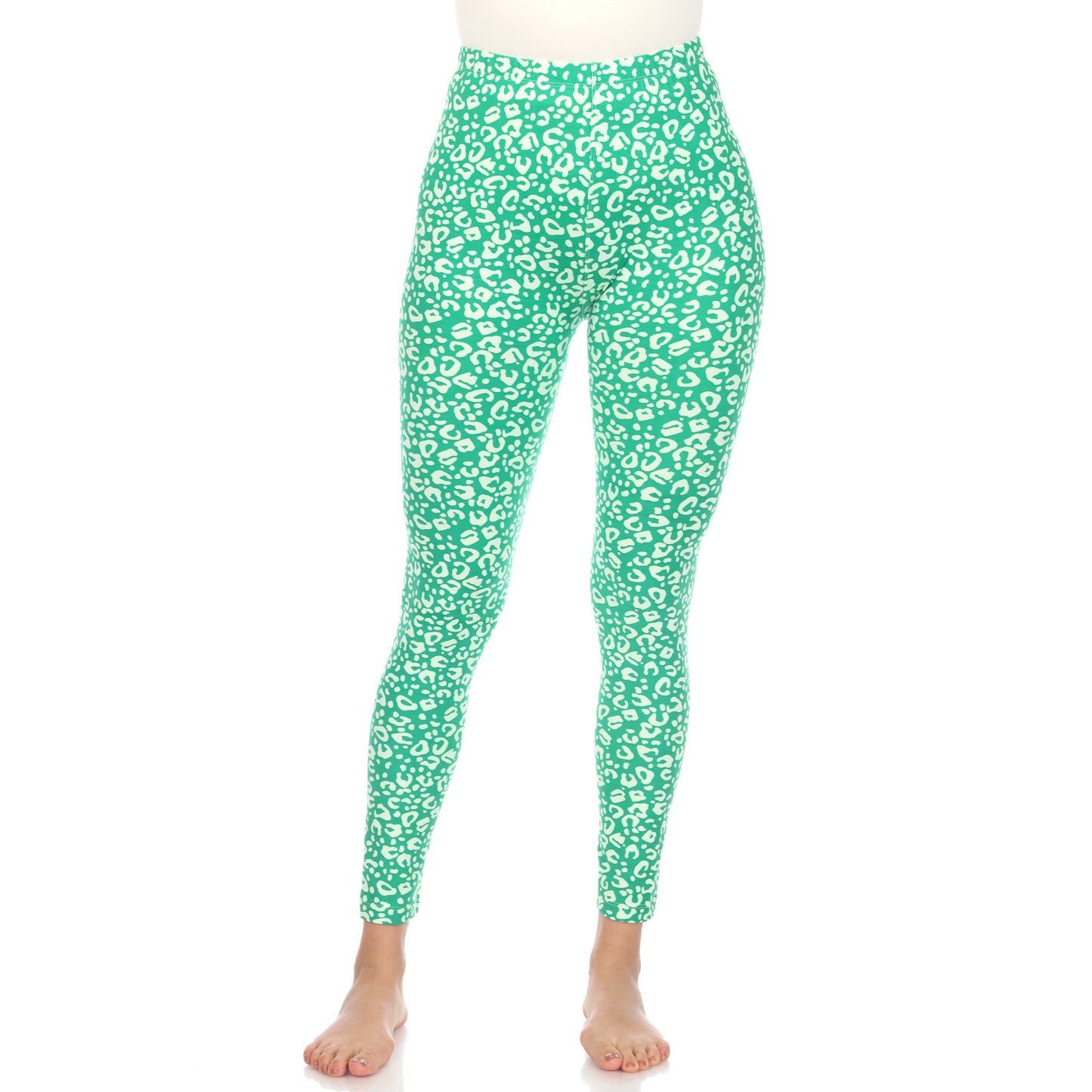 White Mark Women's Cheetah Printed Leggings