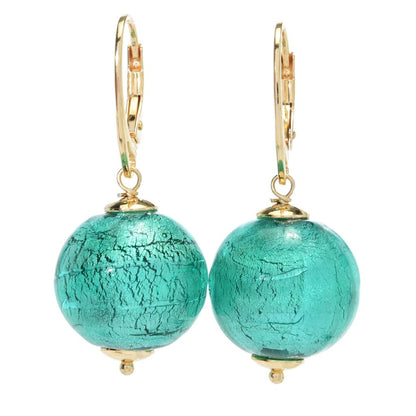 Il Murano 18K Gold Plated Murano Glass Bead Drop Earrings