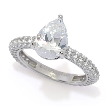 Brilliante Choice of Shape Simulated Diamond Solitaire Ring