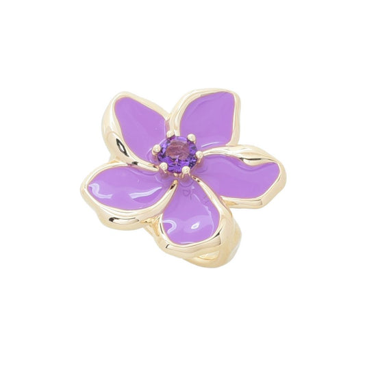 Toscana Italiana Choice of Gem & Enamel Flower Acqua Bagnata Ring