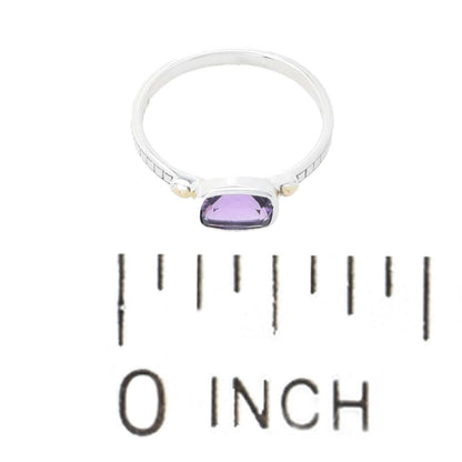 Artisan Silver by Samuel B. Choice of Gemstone Set of 3 Stack Band Rings