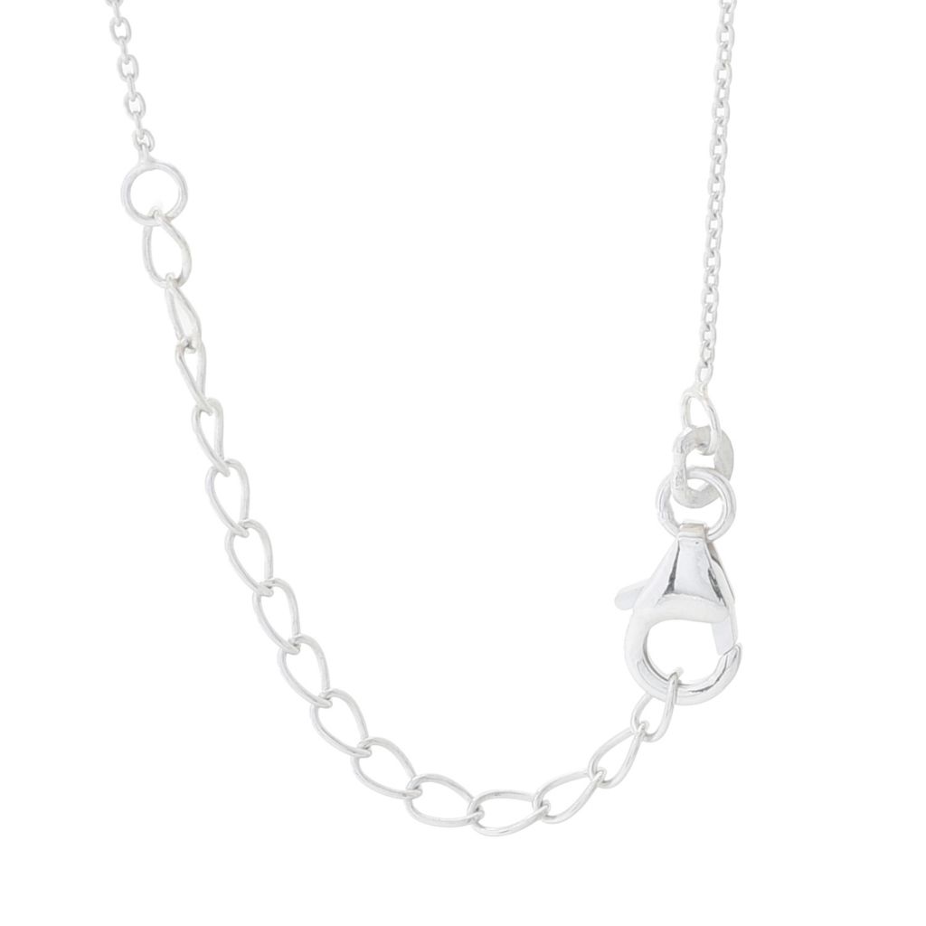 Gem Treasures Sterling Silver 1.70ctw Indicolite Cross Pendant w/ Chain