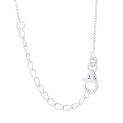 Gem Treasures Sterling Silver 1.70ctw Indicolite Cross Pendant w/ Chain