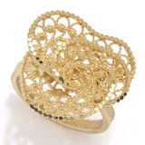 Passport to Turkey Gold Plated Filigree Swirl Ring