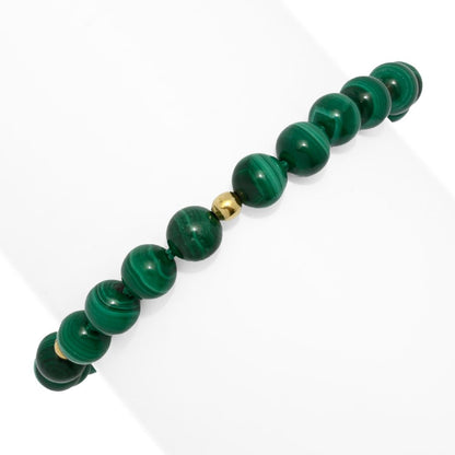 Gem Treasures 18K Vermeil Choice of Gemstone Bead Bracelet