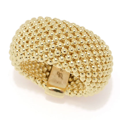 Toscana Italiana 18K Gold Plated Coreana Chain Ring