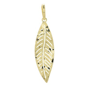 Toscana Italiana 18K Gold Plated Acqua Bagnata Leaf Enhancer Pendant