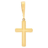 Toscana Italiana 18K Gold Plated Cross 1.75" Enhancer Pendant