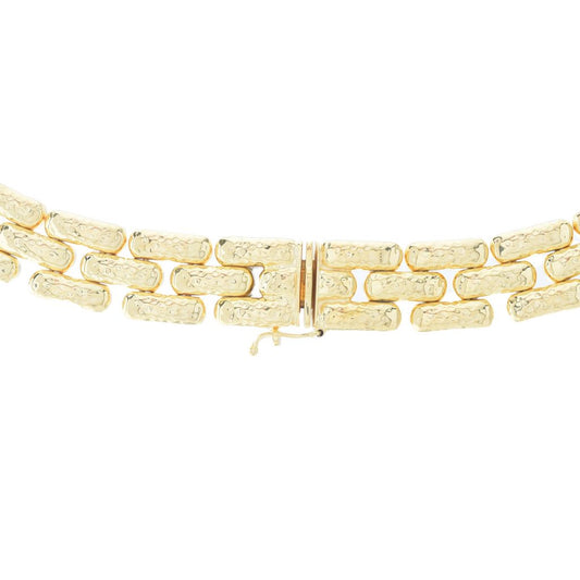 Toscana Italiana 18K Gold Plated Acqua Bagnata Panther Link Necklace