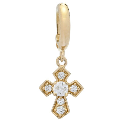 Gems of Distinction 14K Gold Diamond Motif Pendant