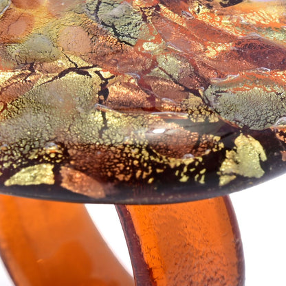 Il Murano 32mm Heart Shape Murano Glass Ring