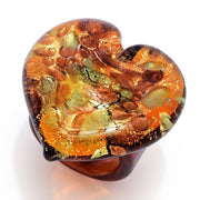 32mm Heart Shape Murano Glass Ring