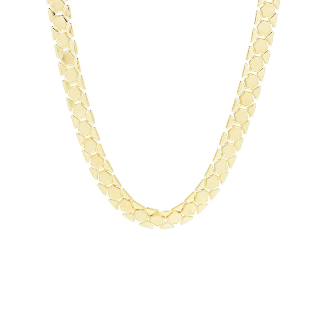 Toscana Italiana 18K Gold Plated Geometric Link Necklace