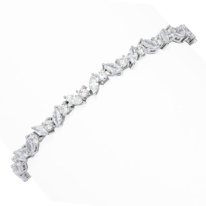 Brilliante 6.67 DEW Marquise & Round Simulated Diamond Bracelet