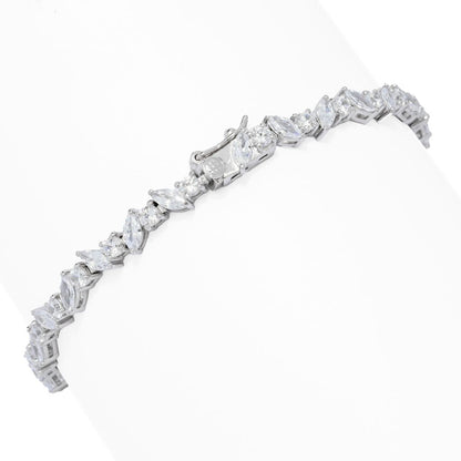 Brilliante 6.67 DEW Marquise & Round Simulated Diamond Bracelet