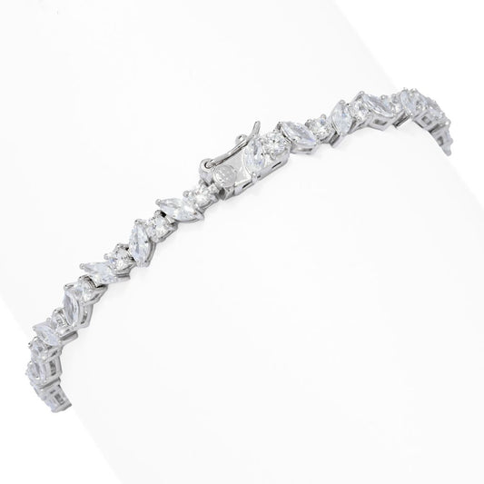 Brilliante 6.67 DEW Marquise & Round Simulated Diamond Bracelet