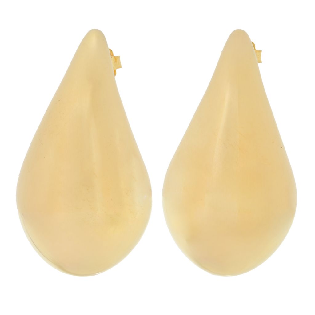 Toscana Italiana 18K Gold Plated Electroform Teardrop Earrings