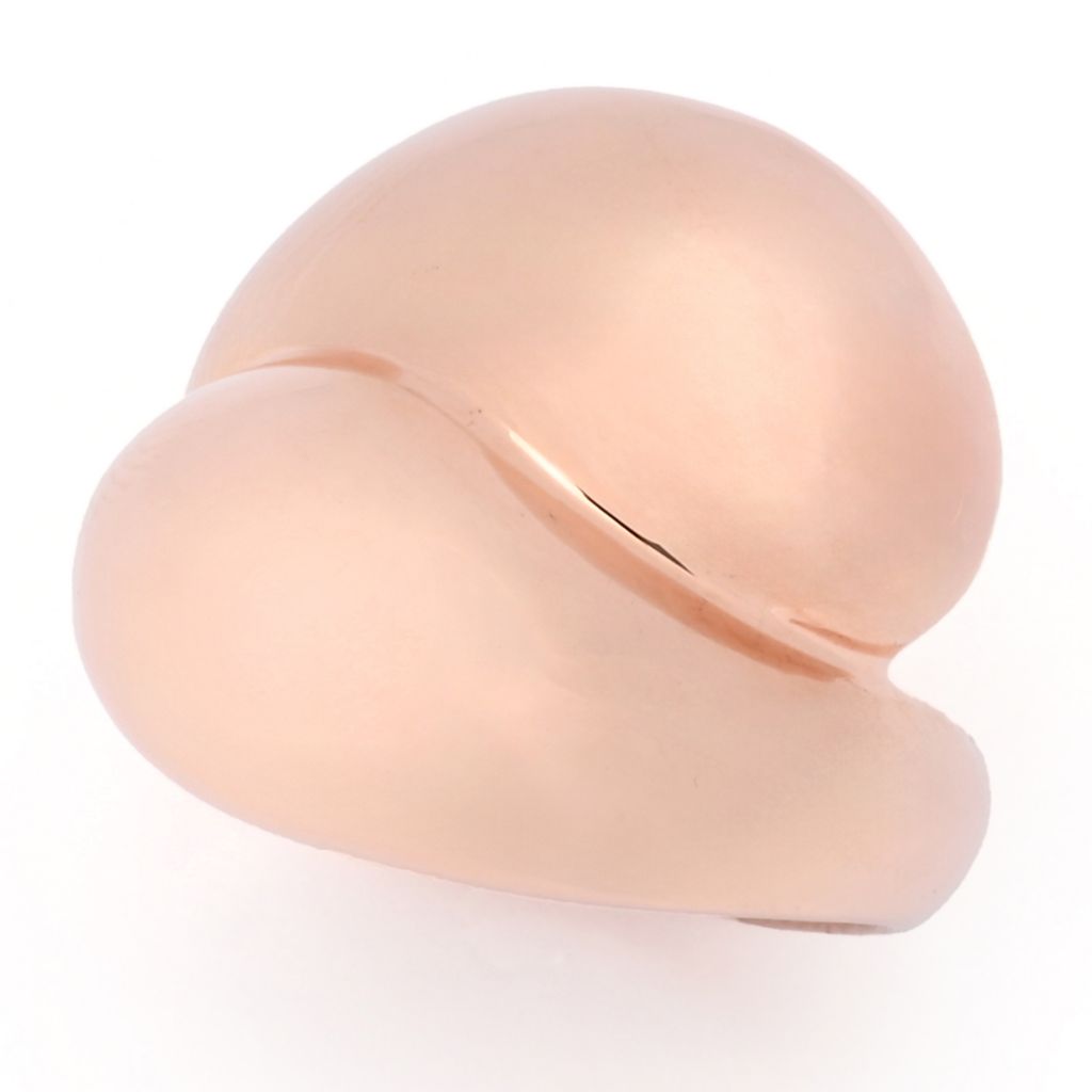 Toscana Italiana Gold or Platinum Plated Electroform Polished Bypass Ring