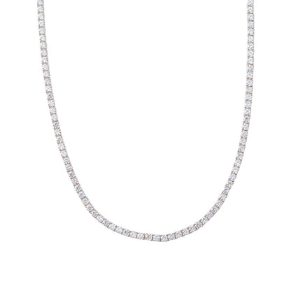 Brilliante Simulated Diamond Choice of Length Tennis Necklace