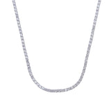 Brilliante Simulated Diamond Choice of Length Tennis Necklace