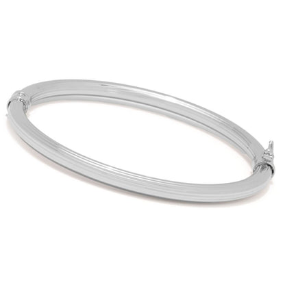 Toscana Italiana 18K Gold Plated Striped Bangle Bracelet