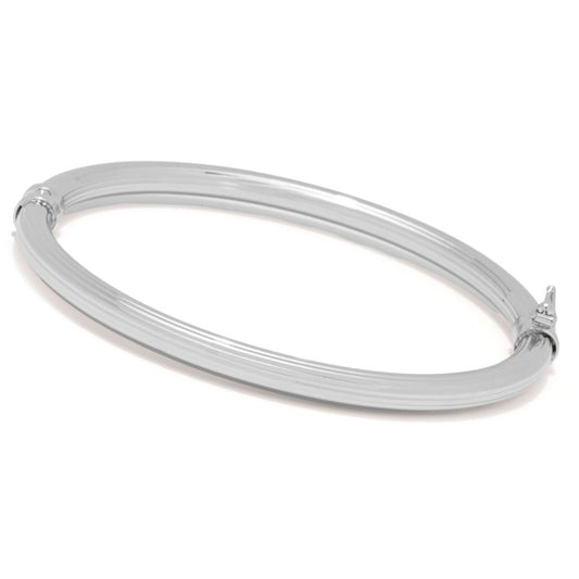 Toscana Italiana 18K Gold Plated Striped Bangle Bracelet