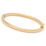 Toscana Italiana 18K Gold Plated Striped Bangle Bracelet