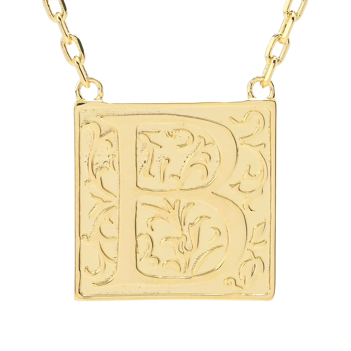 Toscana Italiana 18K Gold Plated Storybook Initial Necklace