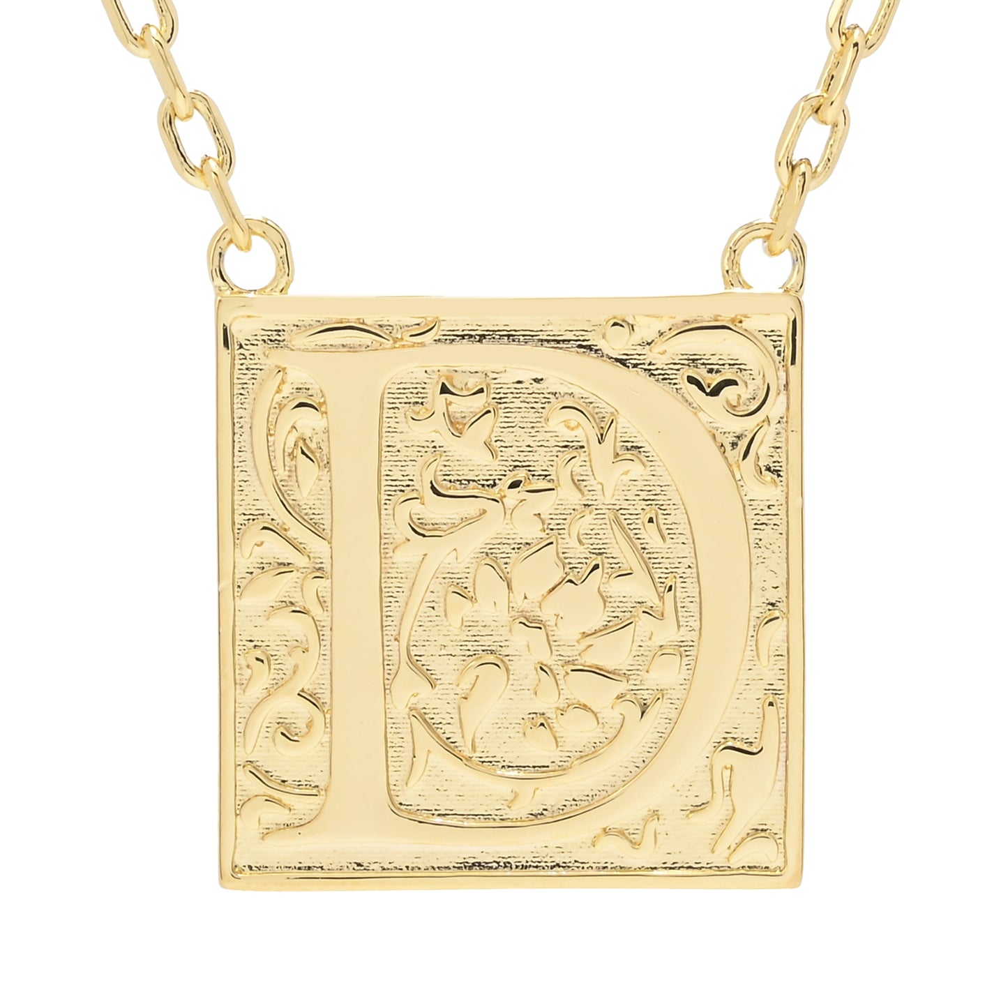Toscana Italiana 18K Gold Plated Storybook Initial Necklace