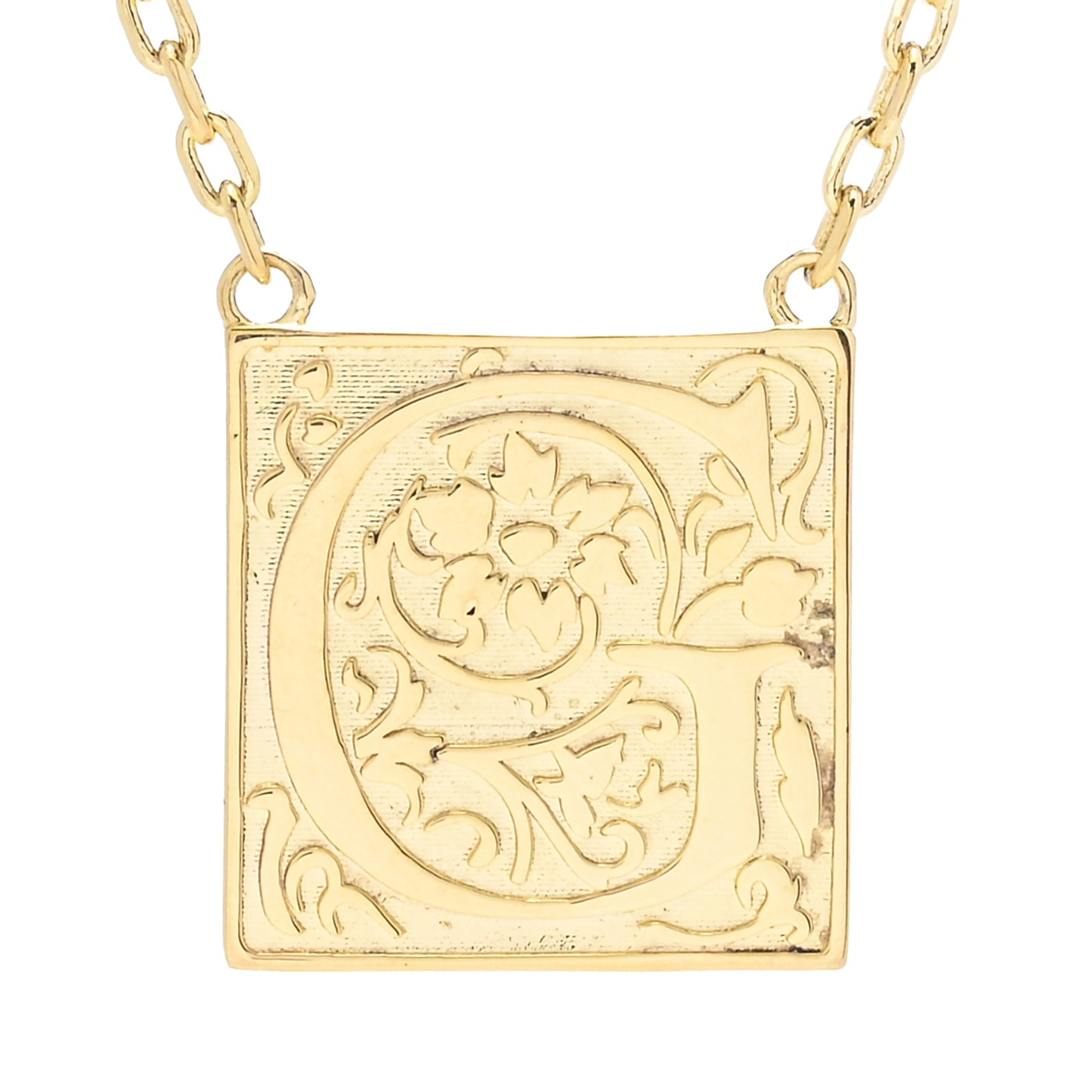 Toscana Italiana 18K Gold Plated Storybook Initial Necklace