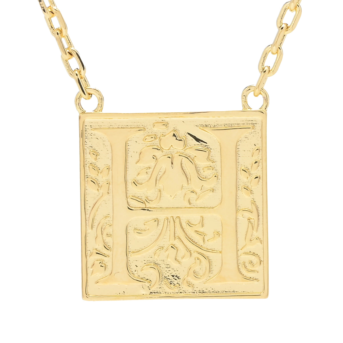 Toscana Italiana 18K Gold Plated Storybook Initial Necklace