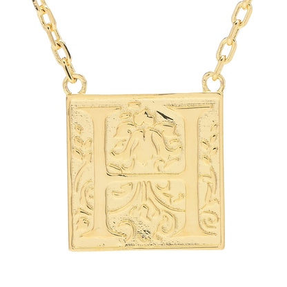 Toscana Italiana 18K Gold Plated Storybook Initial Necklace