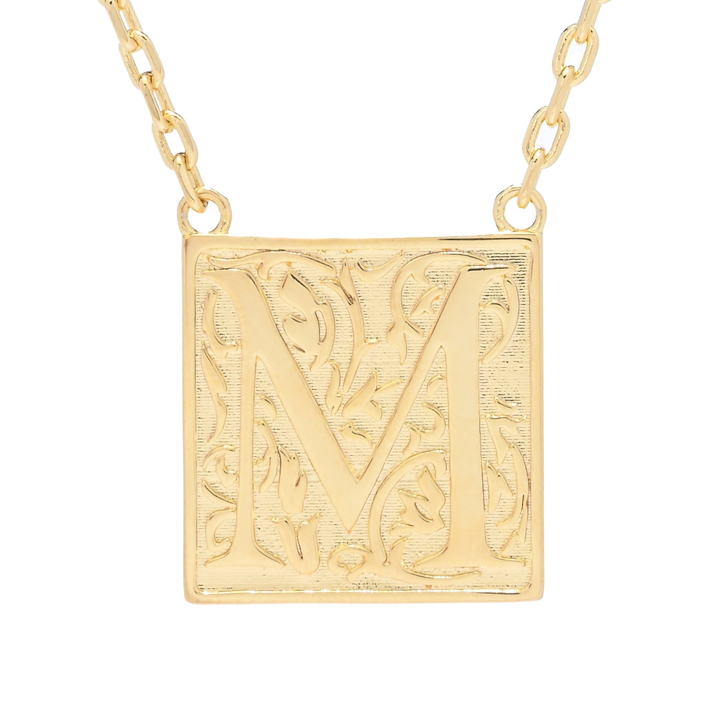 Toscana Italiana 18K Gold Plated Storybook Initial Necklace