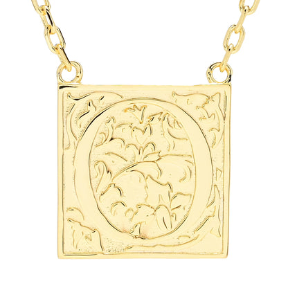 Toscana Italiana 18K Gold Plated Storybook Initial Necklace