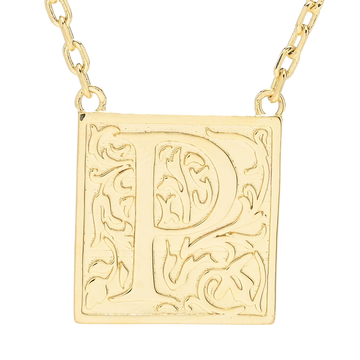 Toscana Italiana 18K Gold Plated Storybook Initial Necklace