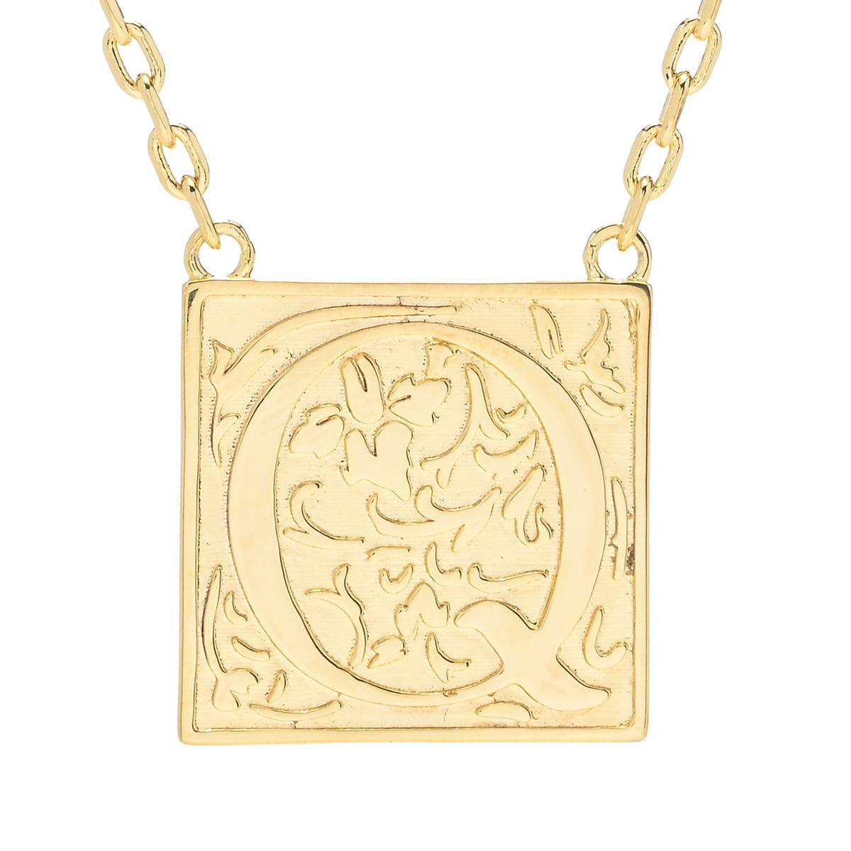 Toscana Italiana 18K Gold Plated Storybook Initial Necklace