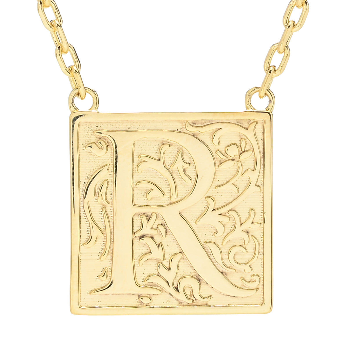Toscana Italiana 18K Gold Plated Storybook Initial Necklace