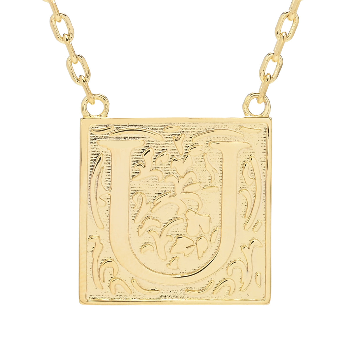 Toscana Italiana 18K Gold Plated Storybook Initial Necklace