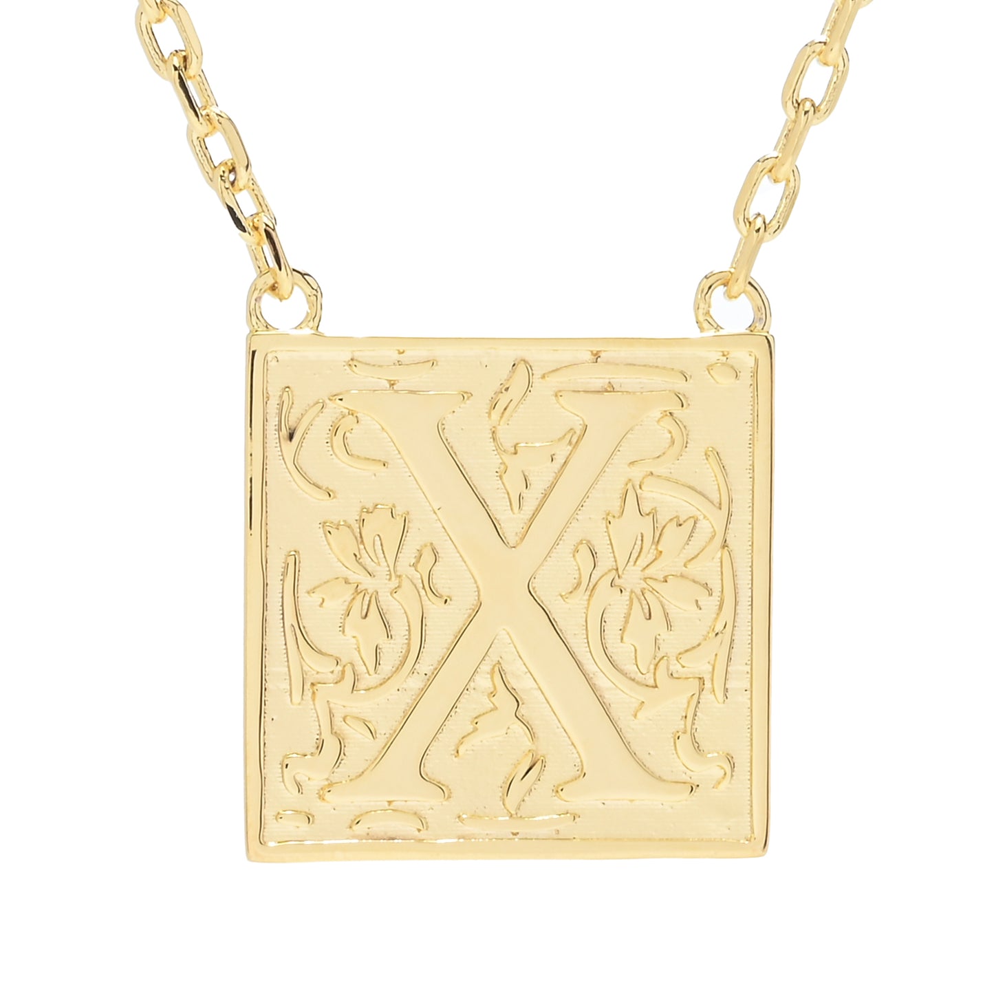 Toscana Italiana 18K Gold Plated Storybook Initial Necklace