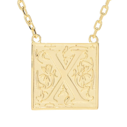 Toscana Italiana 18K Gold Plated Storybook Initial Necklace