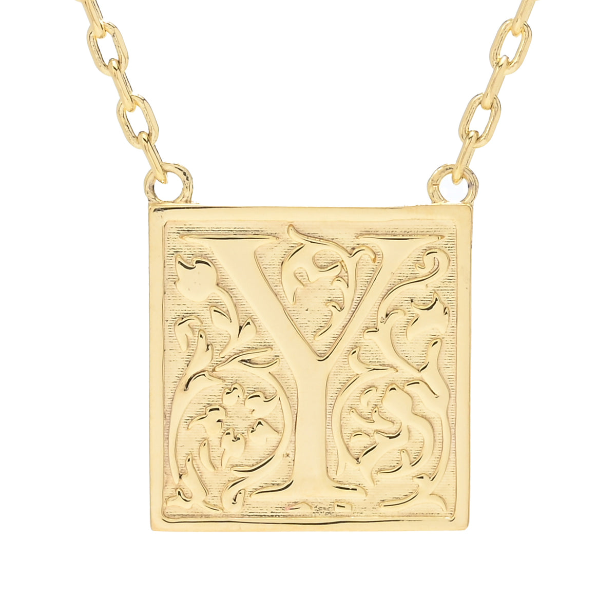 Toscana Italiana 18K Gold Plated Storybook Initial Necklace
