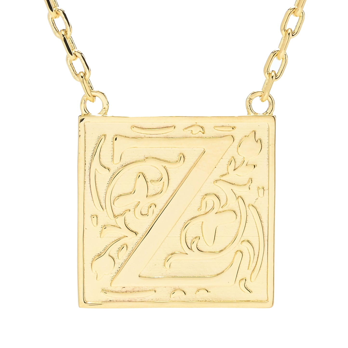 Toscana Italiana 18K Gold Plated Storybook Initial Necklace