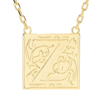Toscana Italiana 18K Gold Plated Storybook Initial Necklace